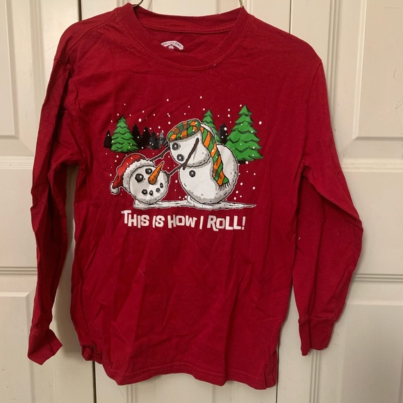 Other - Boys snowman long sleeve shirt